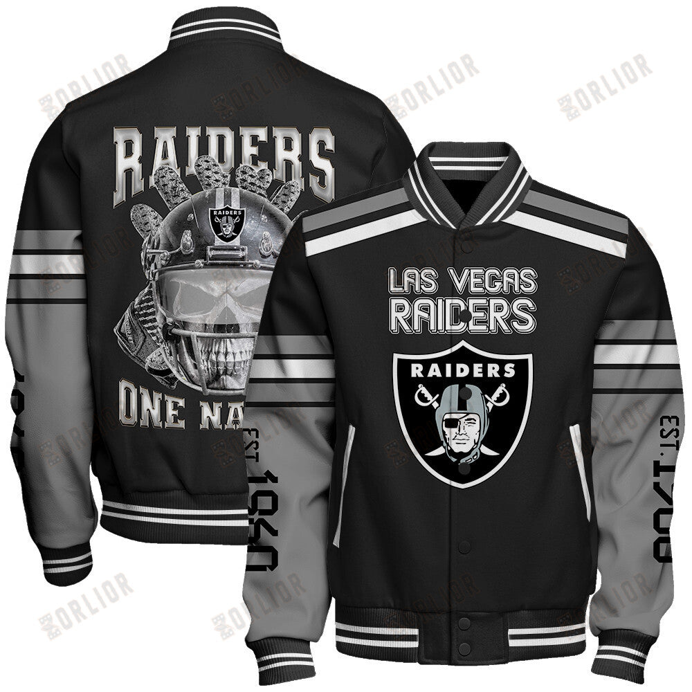 Las Vegas Raiders Team Spirit Varsity Jacket AZBTVJK000308