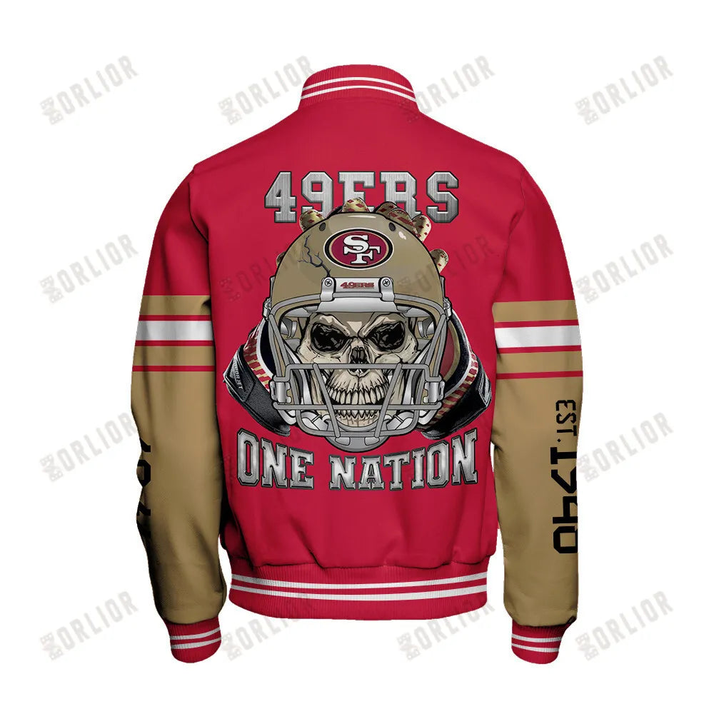 San Francisco 49ers Team Spirit Varsity Jacket AZBTVJK000302