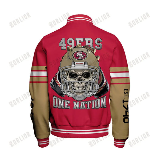 San Francisco 49ers Team Spirit Varsity Jacket AZBTVJK000302