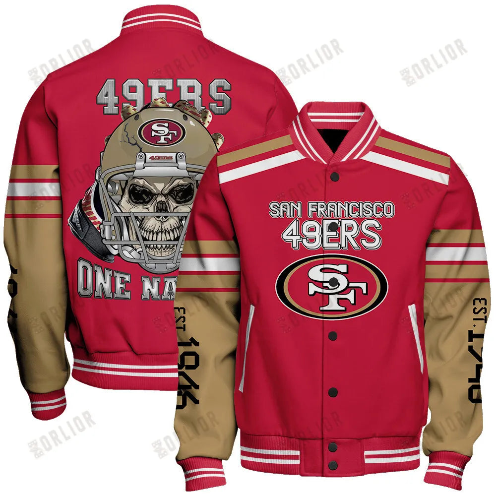 San Francisco 49ers Team Spirit Varsity Jacket AZBTVJK000302