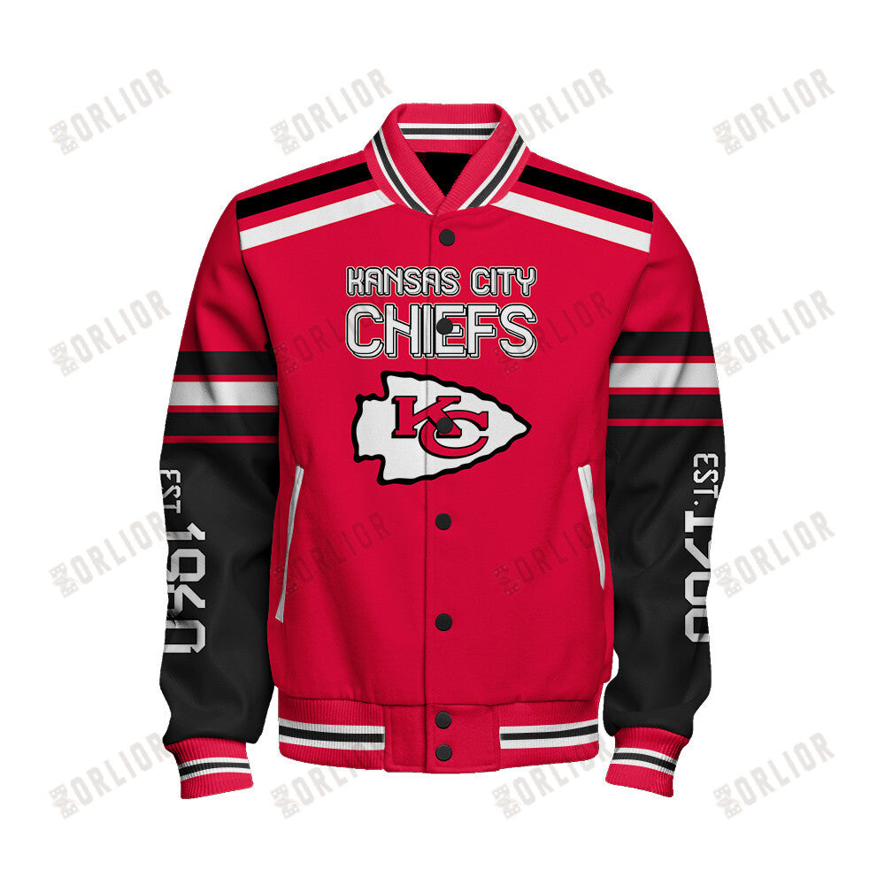 Kansas City Chiefs Team Spirit Varsity Jacket AZBTVJK000307