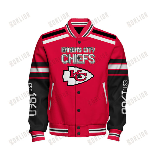 Kansas City Chiefs Team Spirit Varsity Jacket AZBTVJK000307