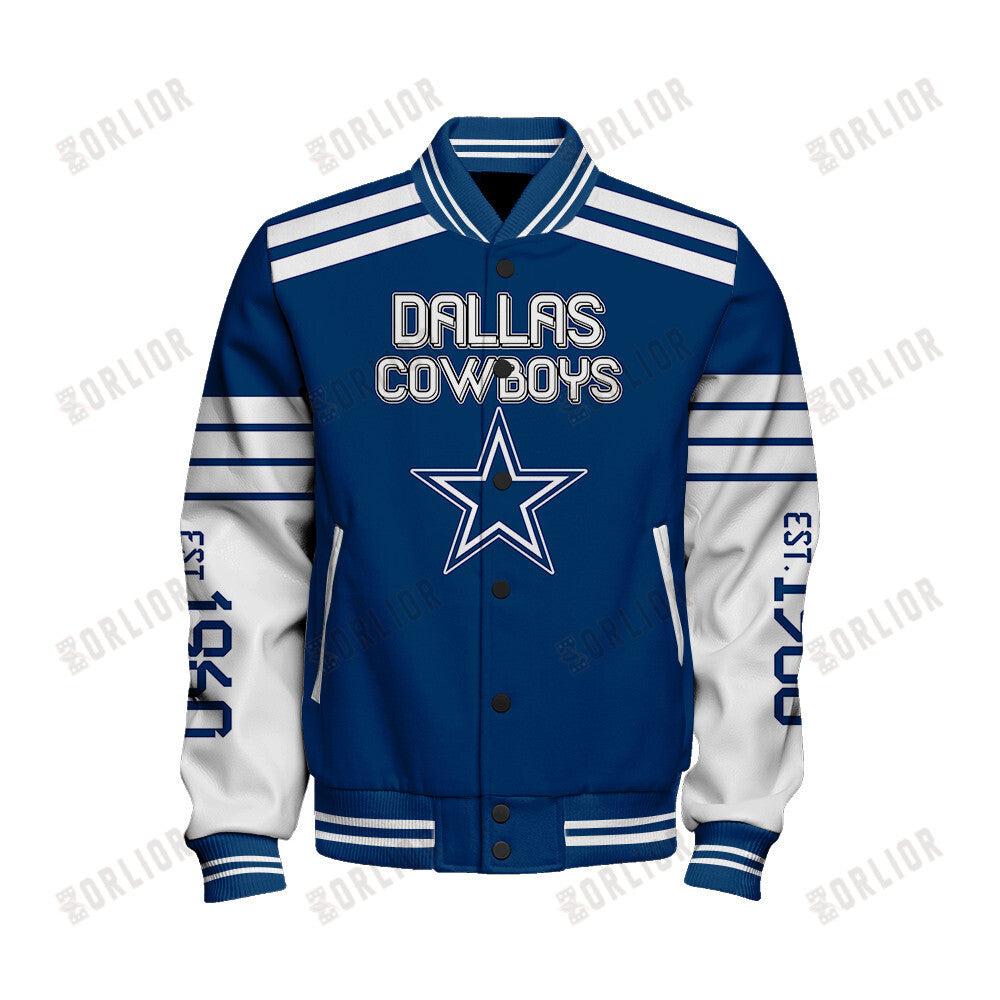 Dallas Cowboys Team Spirit Varsity Jacket AZBTVJK000306