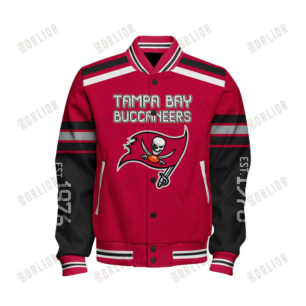 Tampa Bay Buccaneers Team Spirit Varsity Jacket AZBTVJK000301