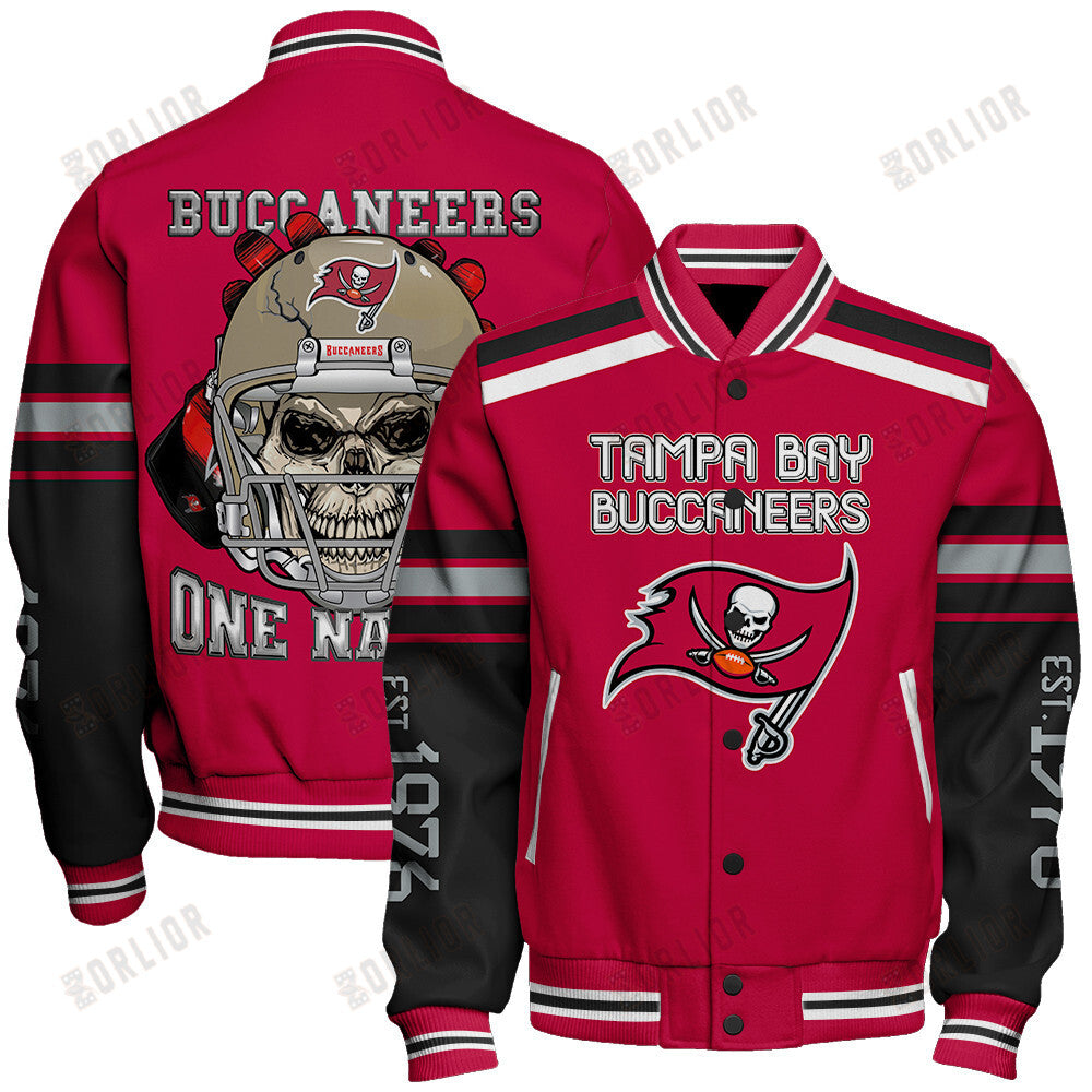 Tampa Bay Buccaneers Team Spirit Varsity Jacket AZBTVJK000301