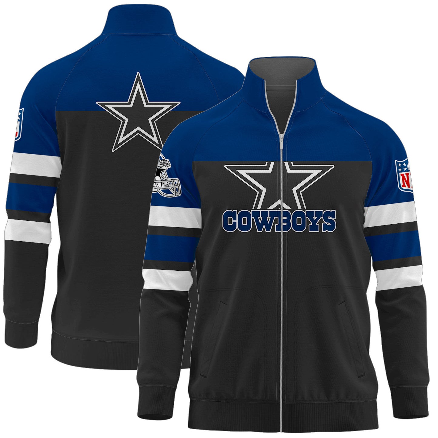 Dallas Cowboys Premium Ultimate Game Day Stand Collar Jacket AZBTSCJK000005