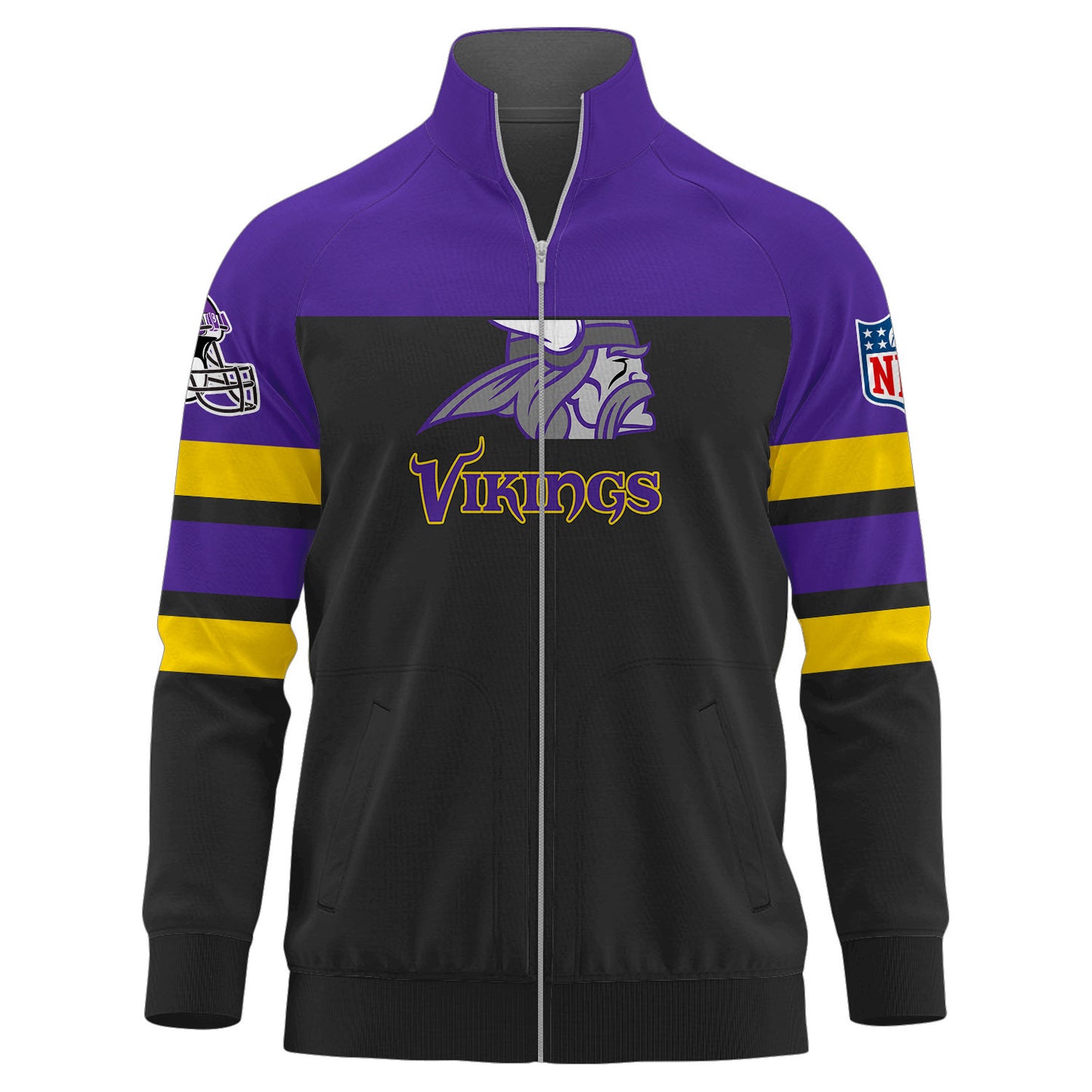 Minnesota Vikings Premium Ultimate Game Day Stand Collar Jacket AZBTSCJK000003