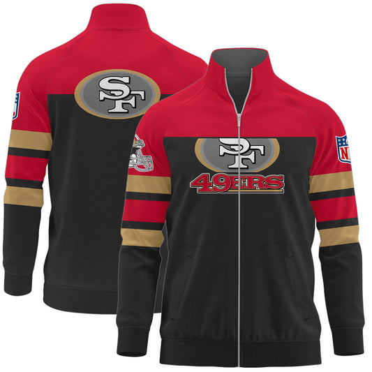 San Francisco 49ers Premium Ultimate Game Day Stand Collar Jacket AZBTSCJK000002