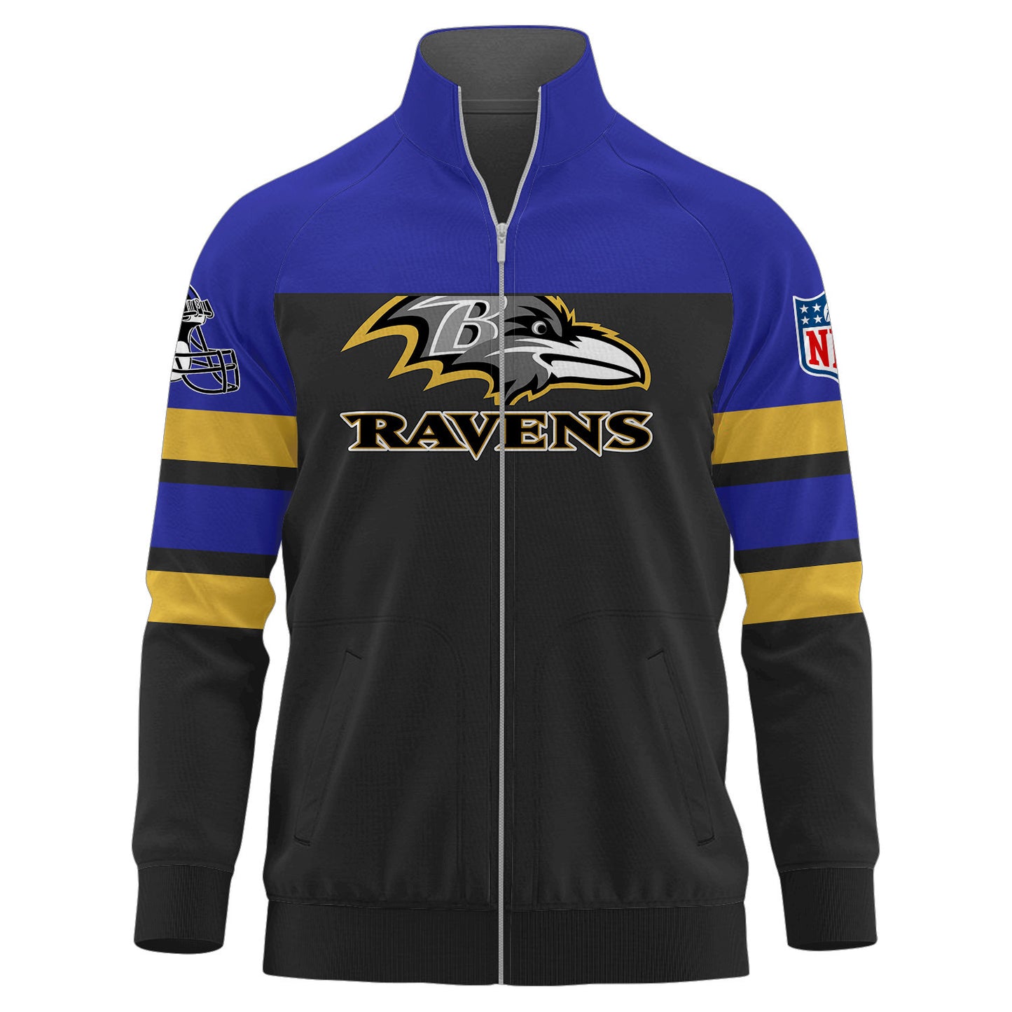 Baltimore Ravens Premium Ultimate Game Day Stand Collar Jacket AZBTSCJK000009