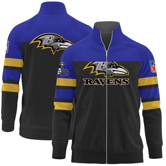 Baltimore Ravens Premium Ultimate Game Day Stand Collar Jacket AZBTSCJK000009