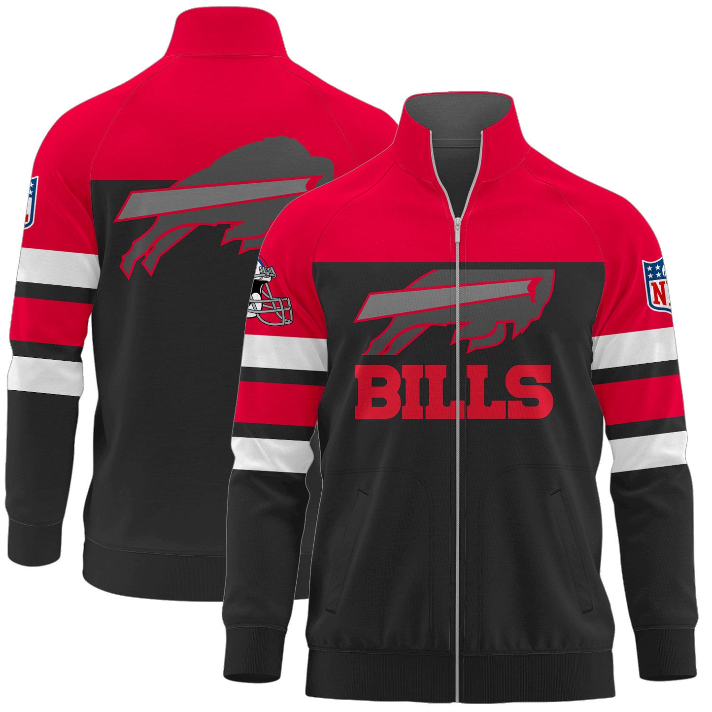 Buffalo Bills Premium Ultimate Game Day Stand Collar Jacket AZBTSCJK000011