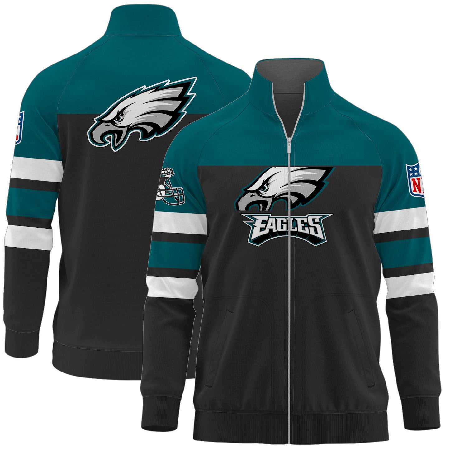 Philadelphia Eagles Premium Ultimate Game Day Stand Collar Jacket AZBTSCJK000007