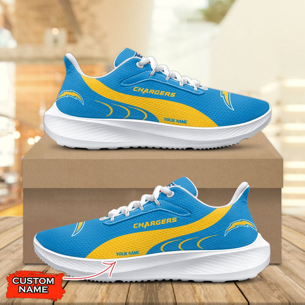 Los Angeles Chargers Lightweight Patch Decor Running Shoes NA15
