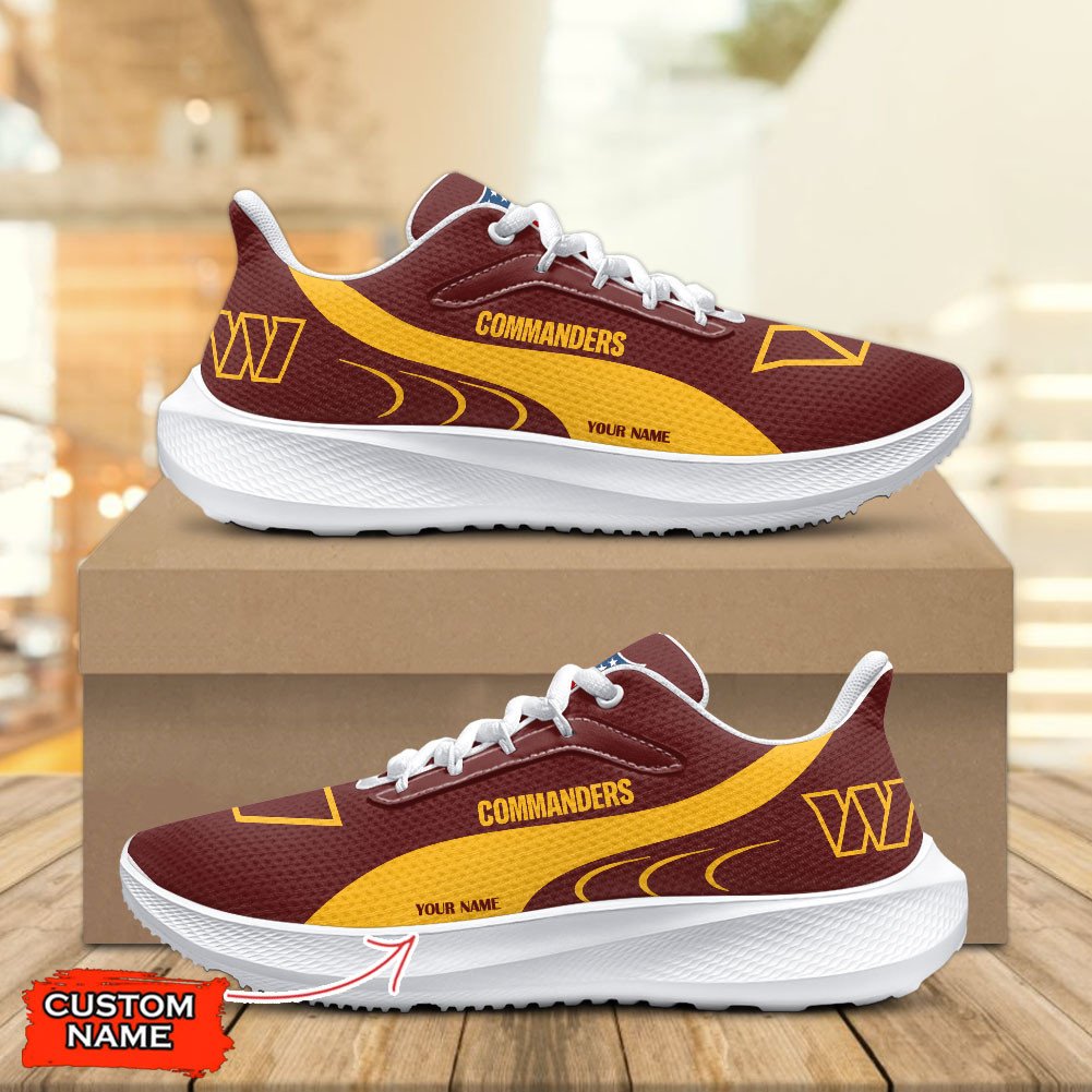 Washington Commanders Lightweight Patch Decor Running Shoes NA05