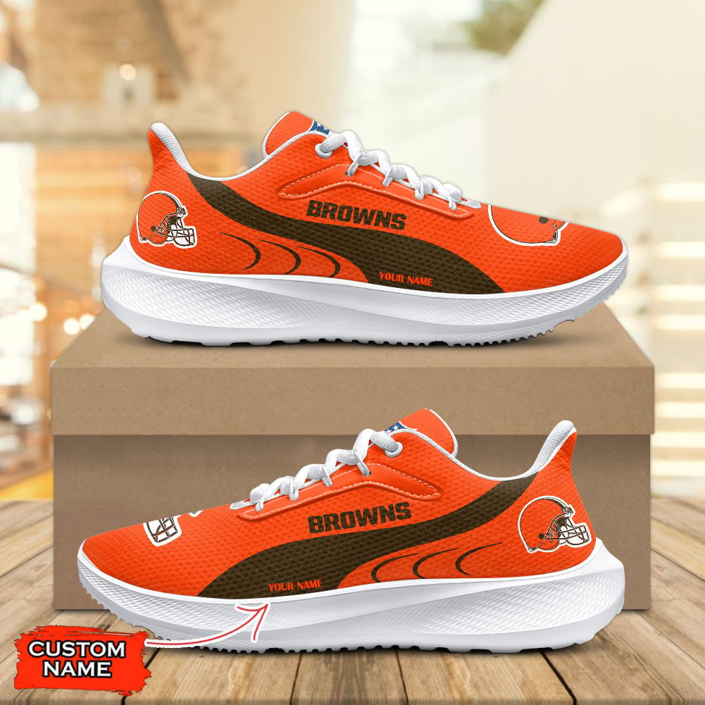 Cleveland Browns Lightweight Patch Decor Running Shoes NA46