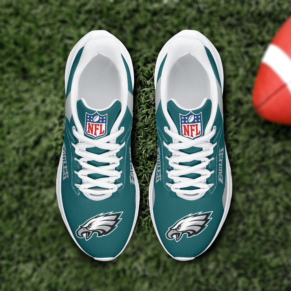 Philadelphia Eagles Lightweight Patch Decor Running Shoes NA13