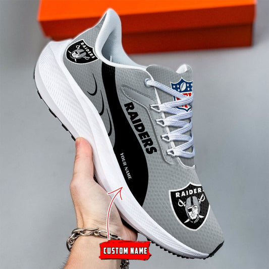 Las Vegas Raiders Lightweight Patch Decor Running Shoes NA06