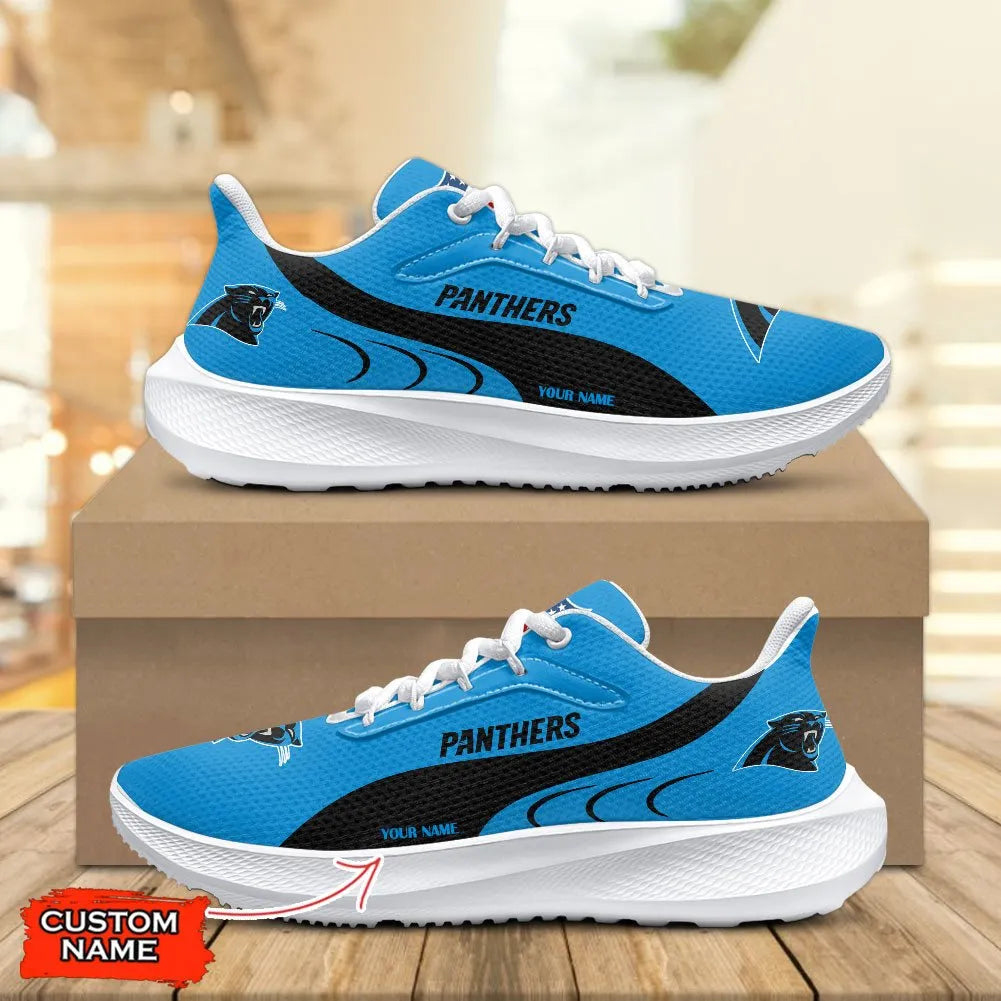 Carolina Panthers Lightweight Patch Decor Running Shoes NA04