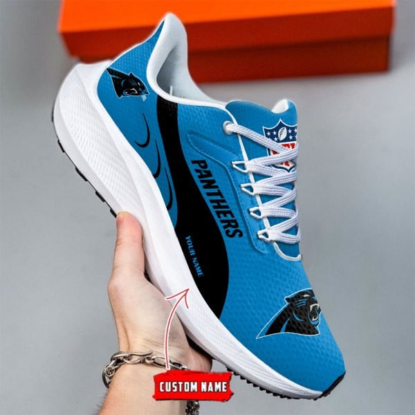 Carolina Panthers Lightweight Patch Decor Running Shoes NA04