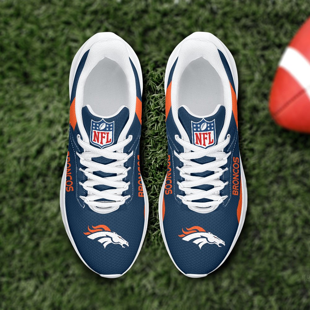 Denver Broncos Lightweight Patch Decor Running Shoes NA12