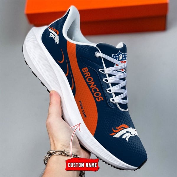 Denver Broncos Lightweight Patch Decor Running Shoes NA12
