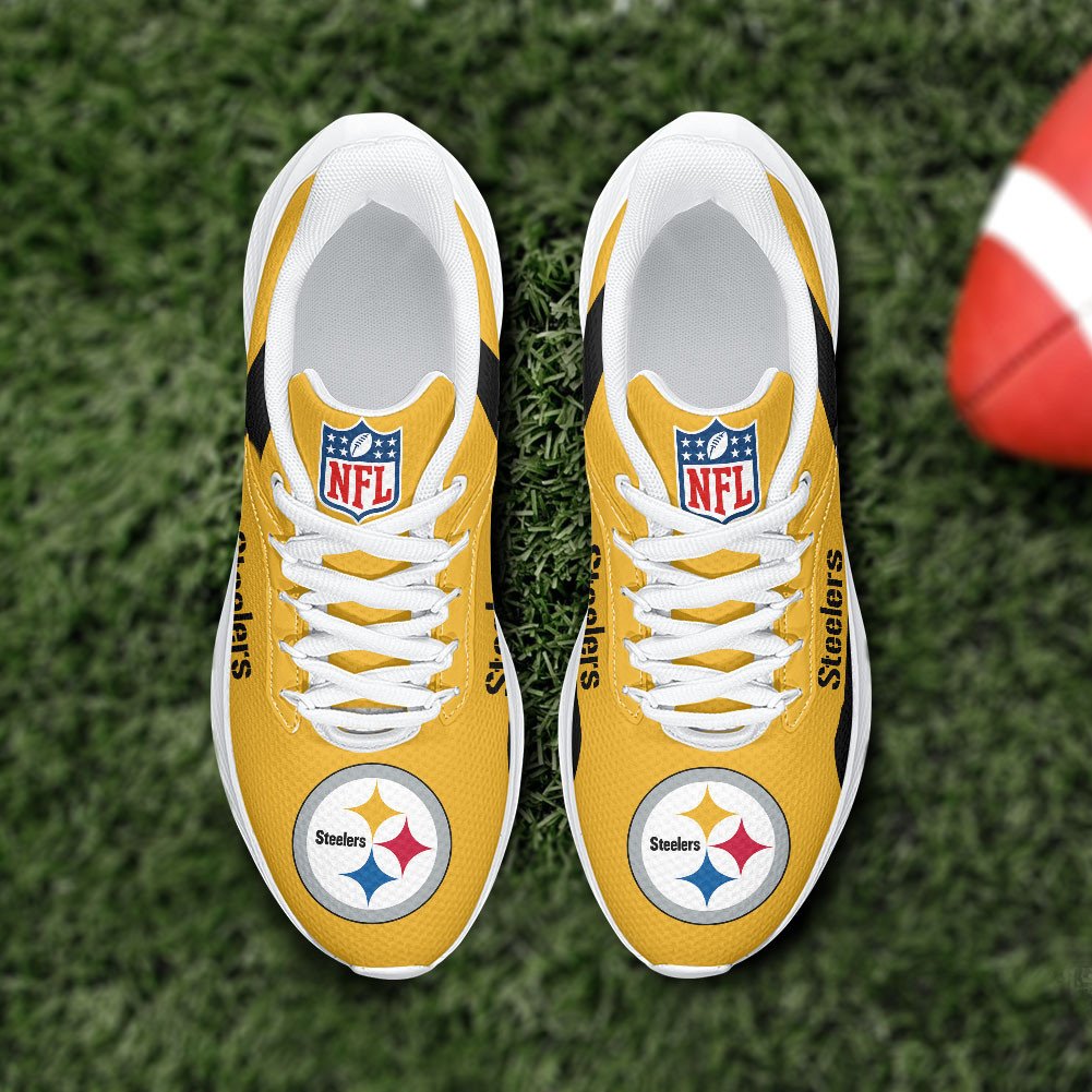 Pittsburgh Steelers Lightweight Patch Decor Running Shoes NA01