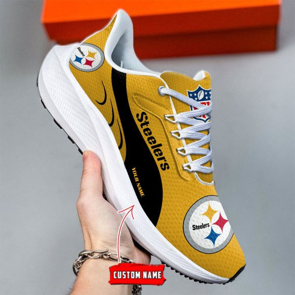 Pittsburgh Steelers Lightweight Patch Decor Running Shoes NA01