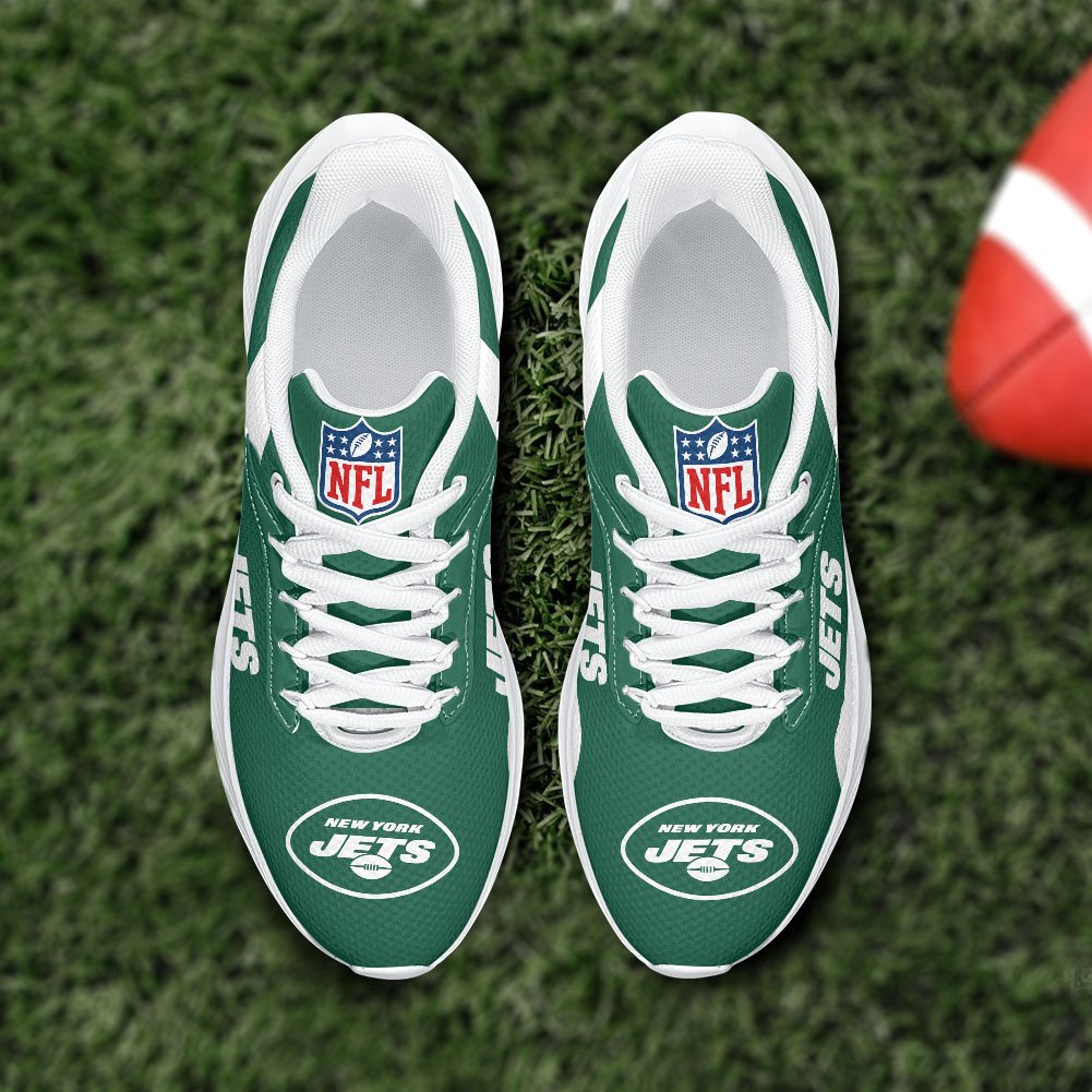 New York Jets Lightweight Patch Decor Running Shoes NA14