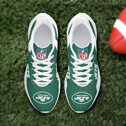 New York Jets Lightweight Patch Decor Running Shoes NA14