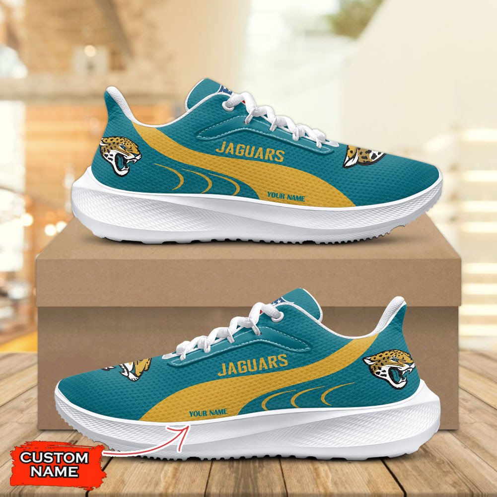 Jacksonville Jaguars Lightweight Patch Decor Running Shoes NA45
