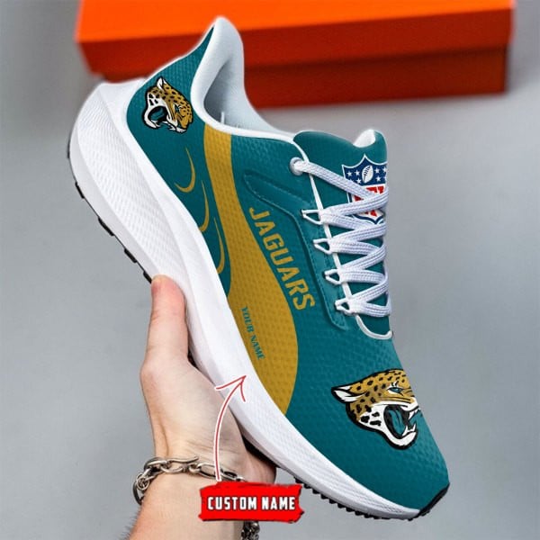 Jacksonville Jaguars Lightweight Patch Decor Running Shoes NA45