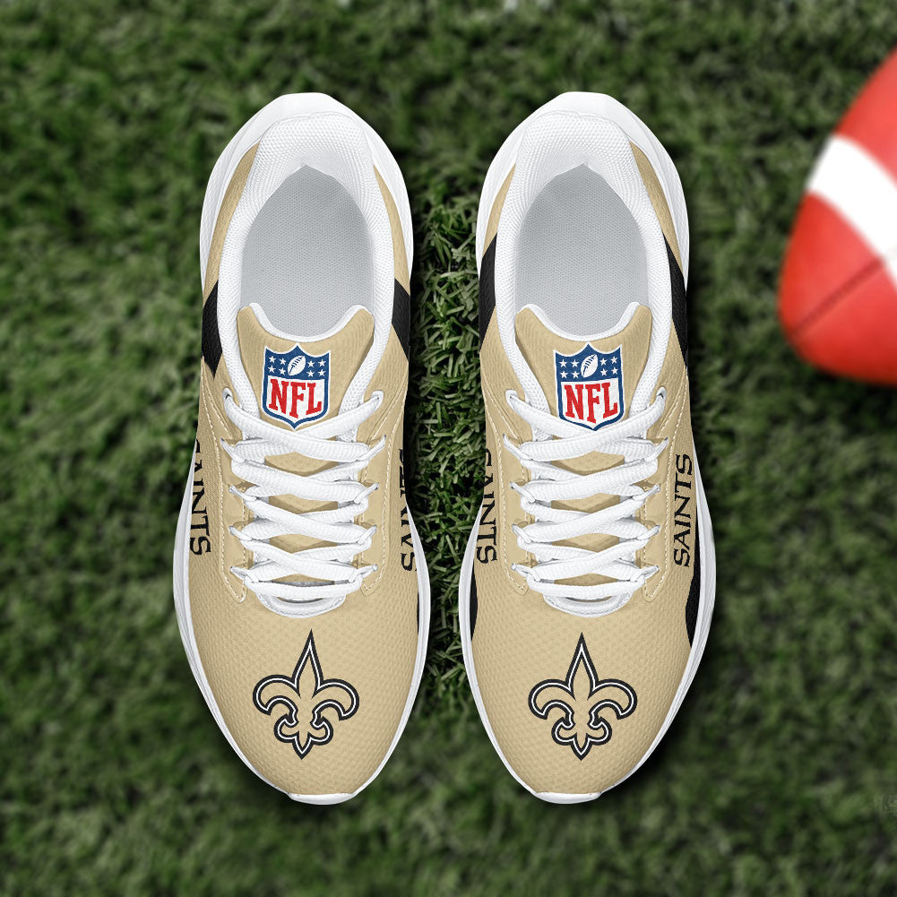 New Orleans Saints Lightweight Patch Decor Running Shoes NA02
