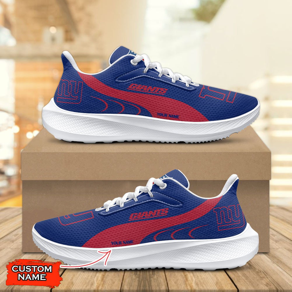 New York Giants Lightweight Patch Decor Running Shoes NA19