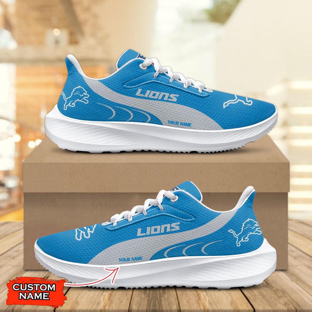 Detroit Lions Lightweight Patch Decor Running Shoes NA10