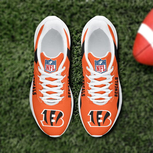 Cincinnati Bengals Lightweight Patch Decor Running Shoes NA18