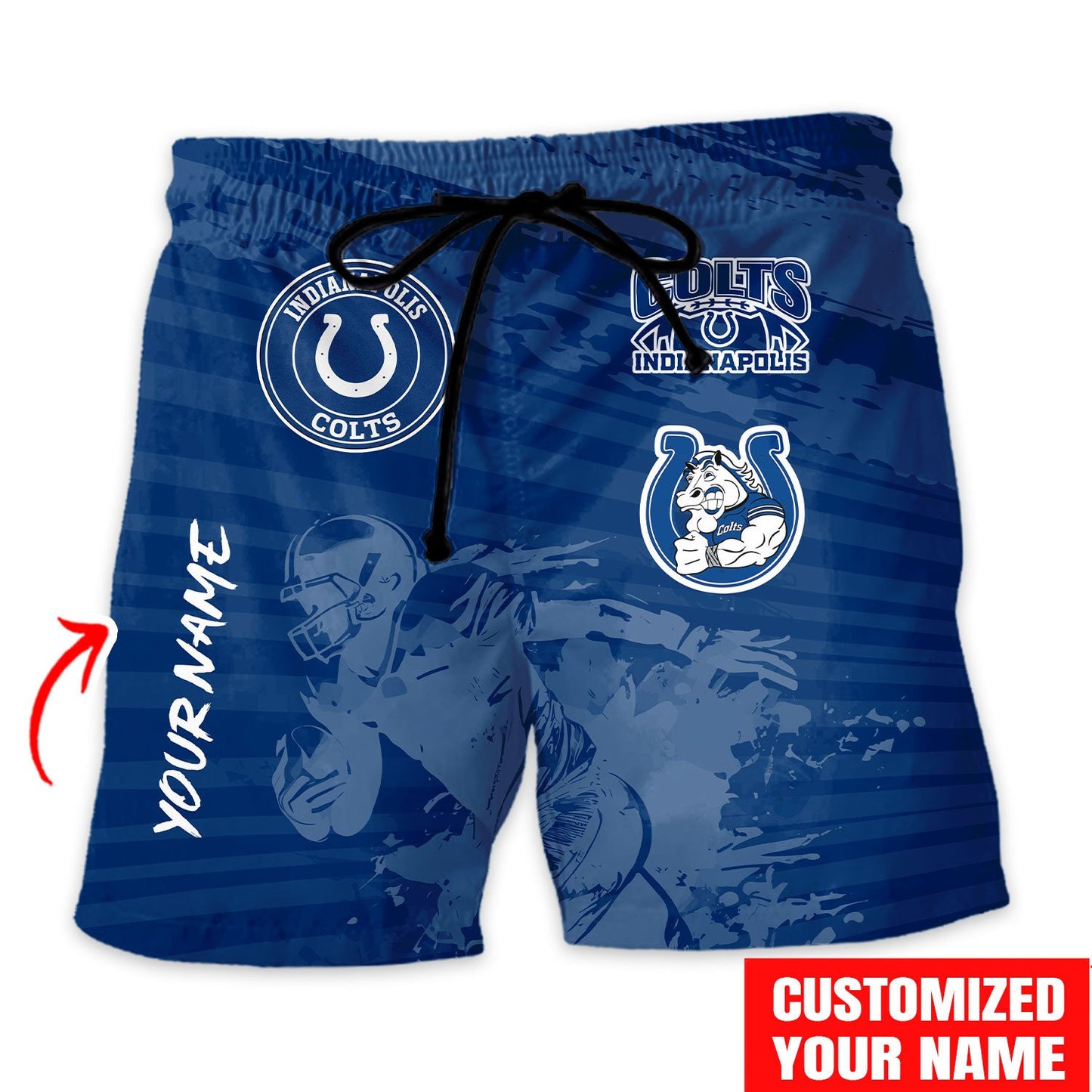 Indianapolis Colts Combo Hawaiian Shirt and Shorts HSAS0004