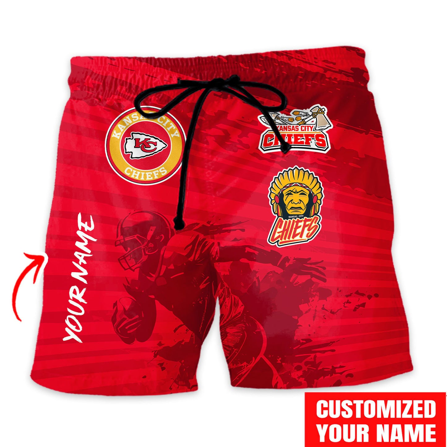 Kansas City Chiefs Combo Hawaiian Shirt and Shorts HSAS0011