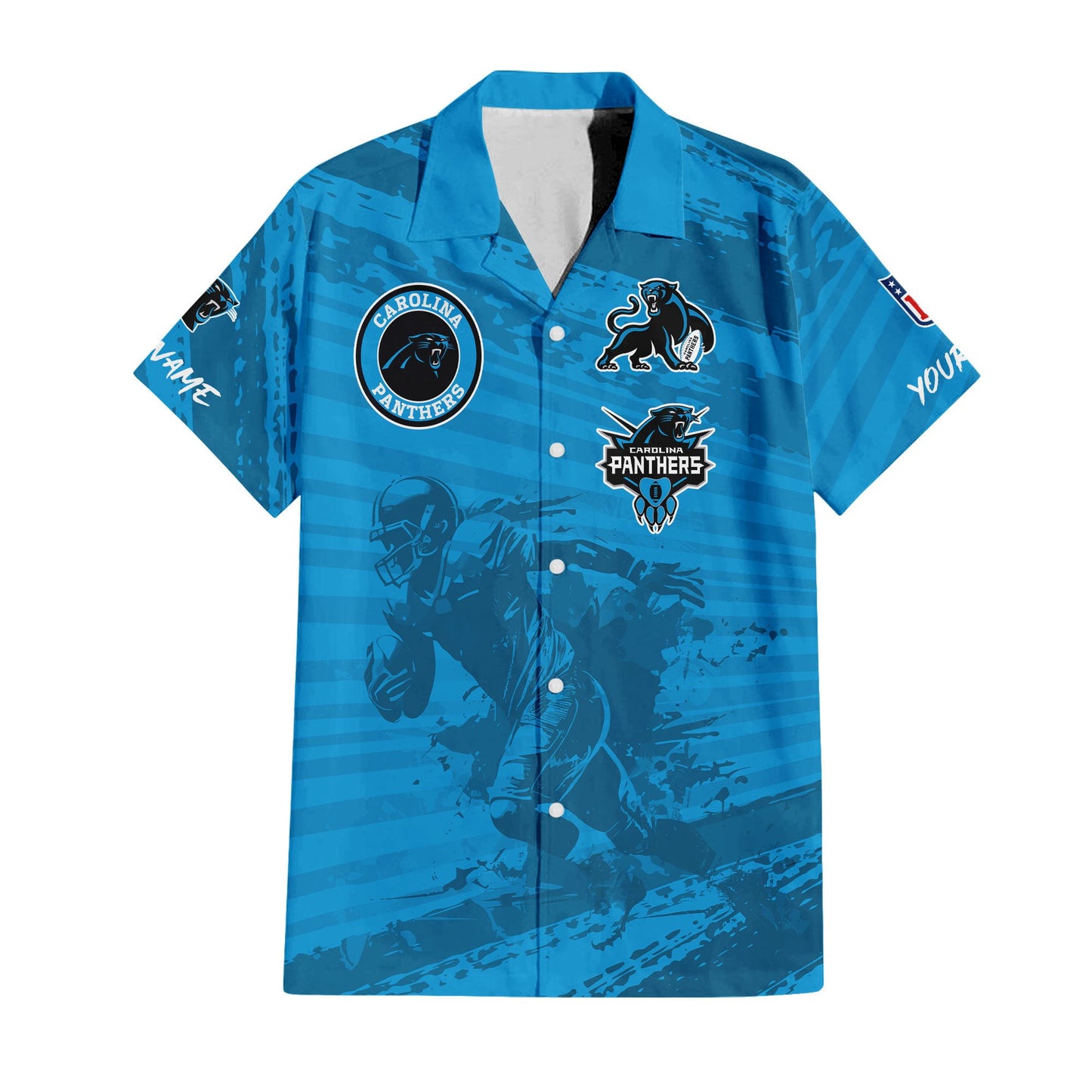 Carolina Panthers Combo Hawaiian Shirt and Shorts HSAS0003