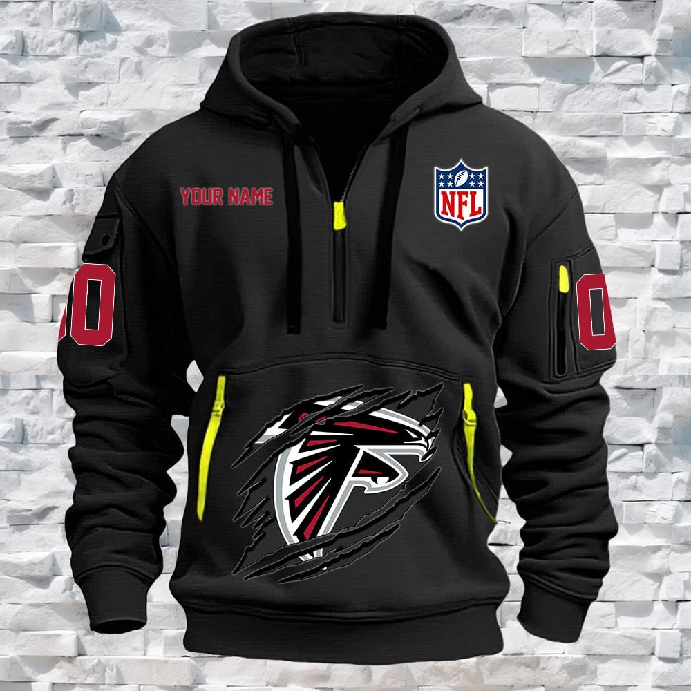 Atlanta Falcons New Personalized Quarter Zip Hoodie Limited Edition NA017