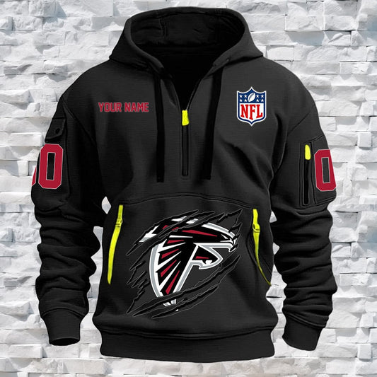 Atlanta Falcons New Personalized Quarter Zip Hoodie Limited Edition NA017
