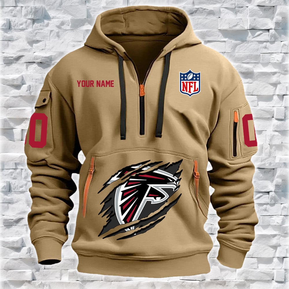 Atlanta Falcons New Personalized Quarter Zip Hoodie Limited Edition NA017