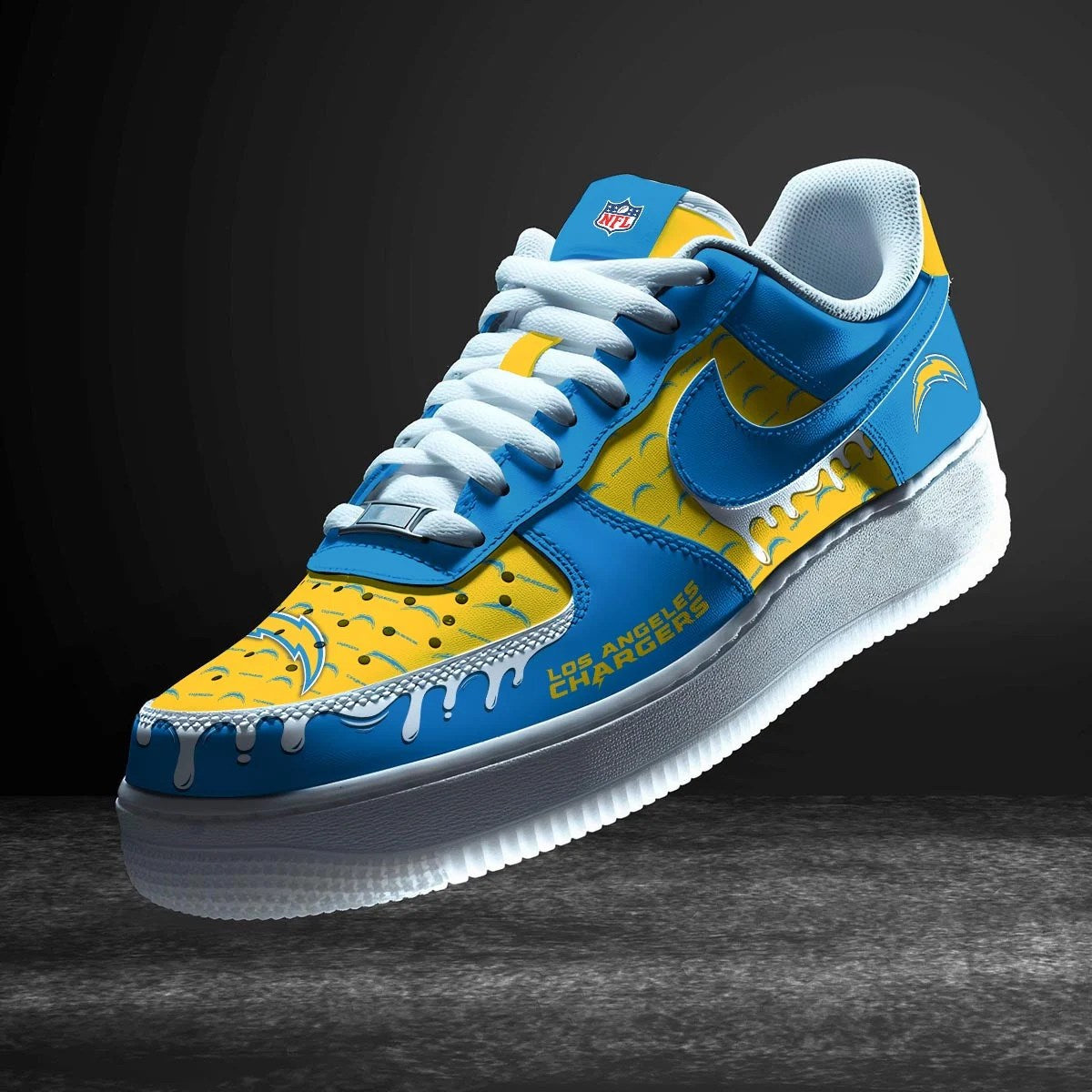 Los Angeles Chargers New Personalized AF1-1 Sneakers  AZDDAF1000018