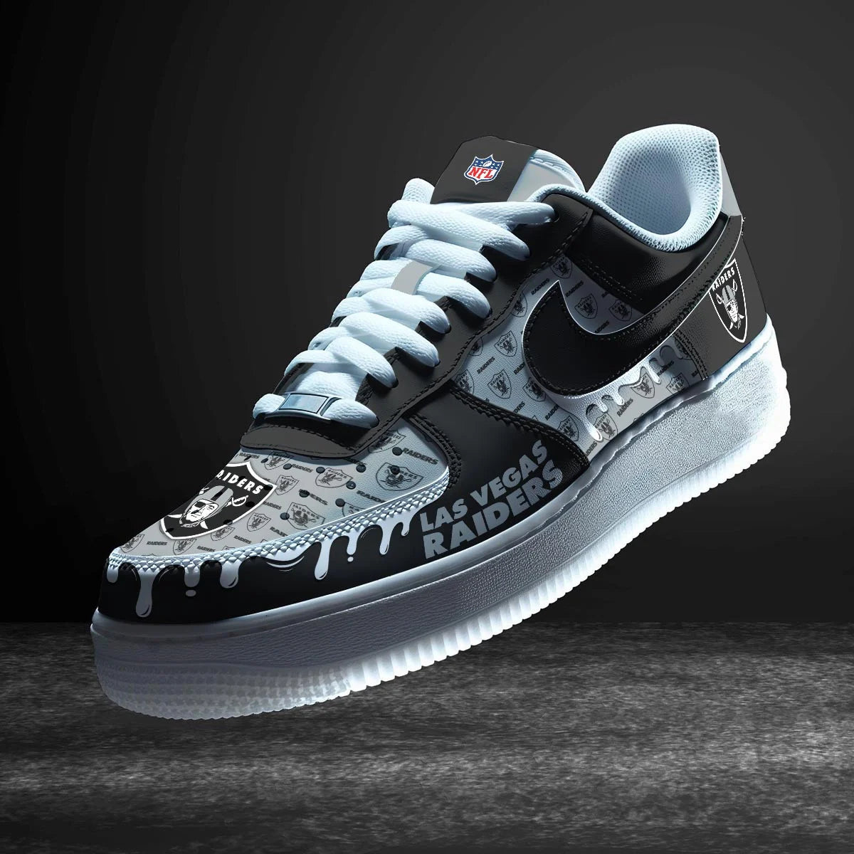 Las Vegas Raiders New Personalized AF1-1 Sneakers  AZDDAF1000002