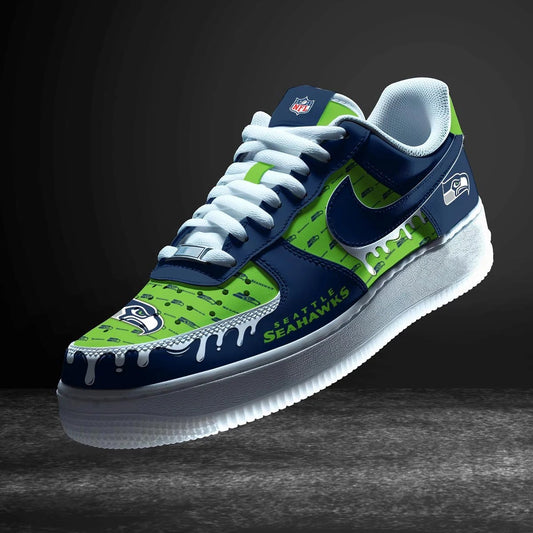 Seattle Seahawks New Personalized AF1-1 Sneakers  AZDDAF1000026