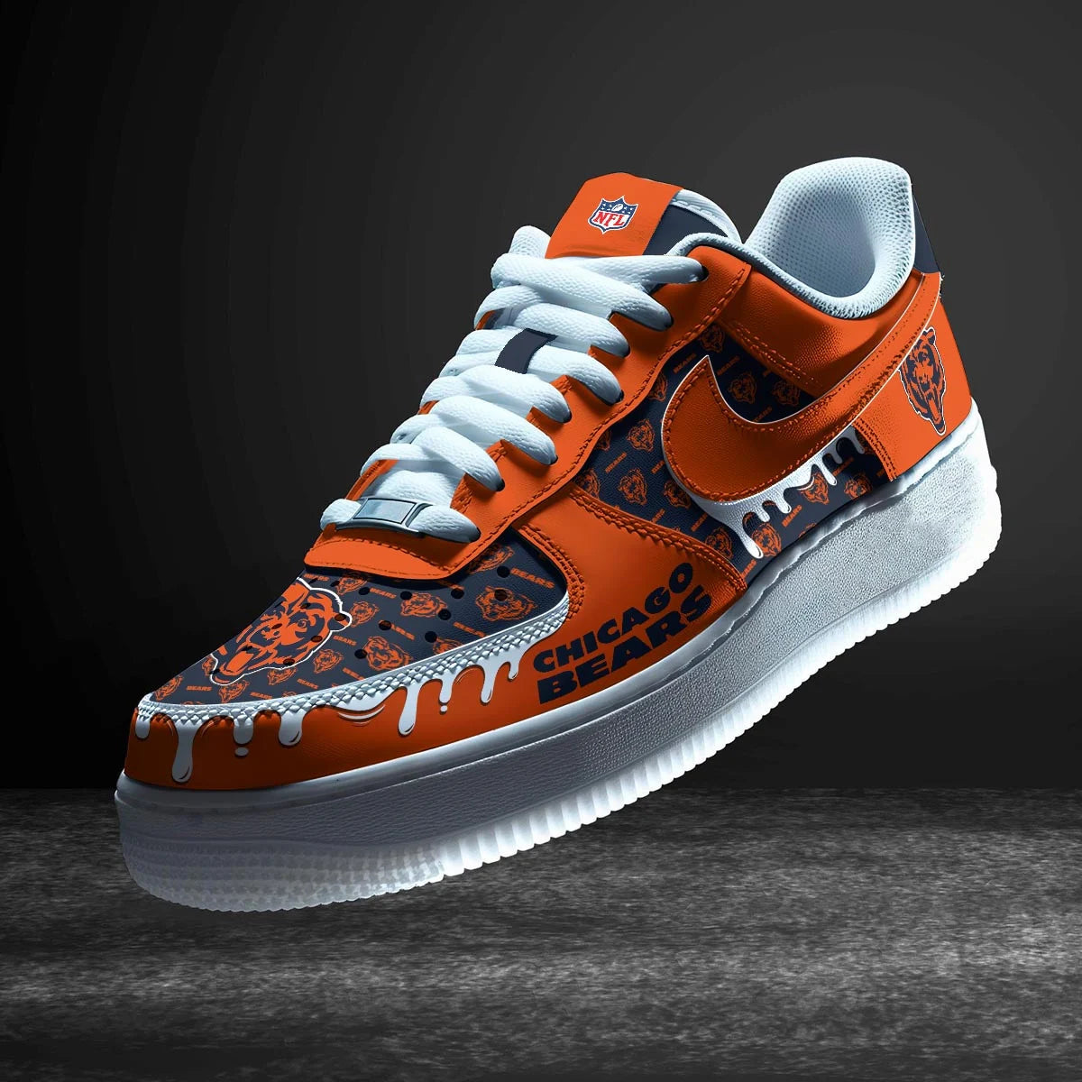 Chicago Bears New Personalized AF1-1 Sneakers  AZDDAF1000028
