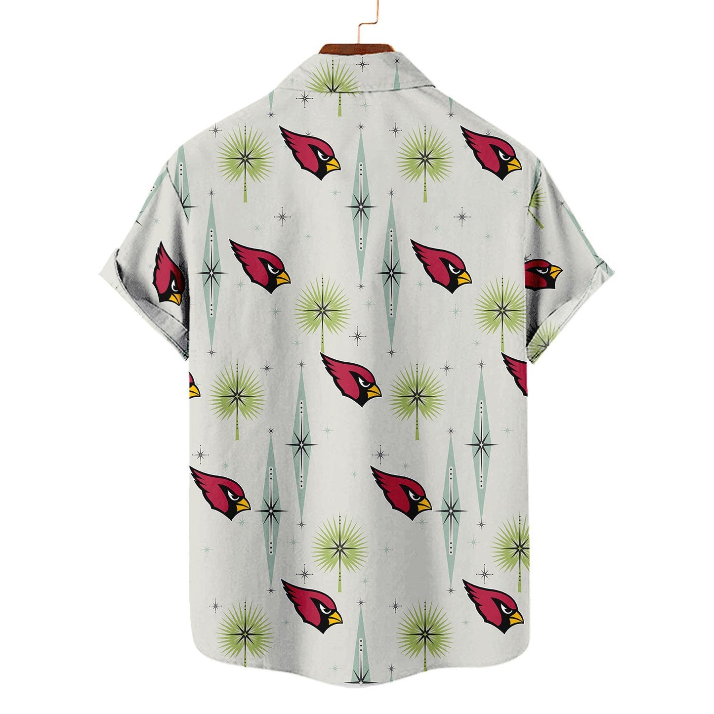 Arizona Cardinals Summer Hawaiian Shirt Logo AZBTHWS000025
