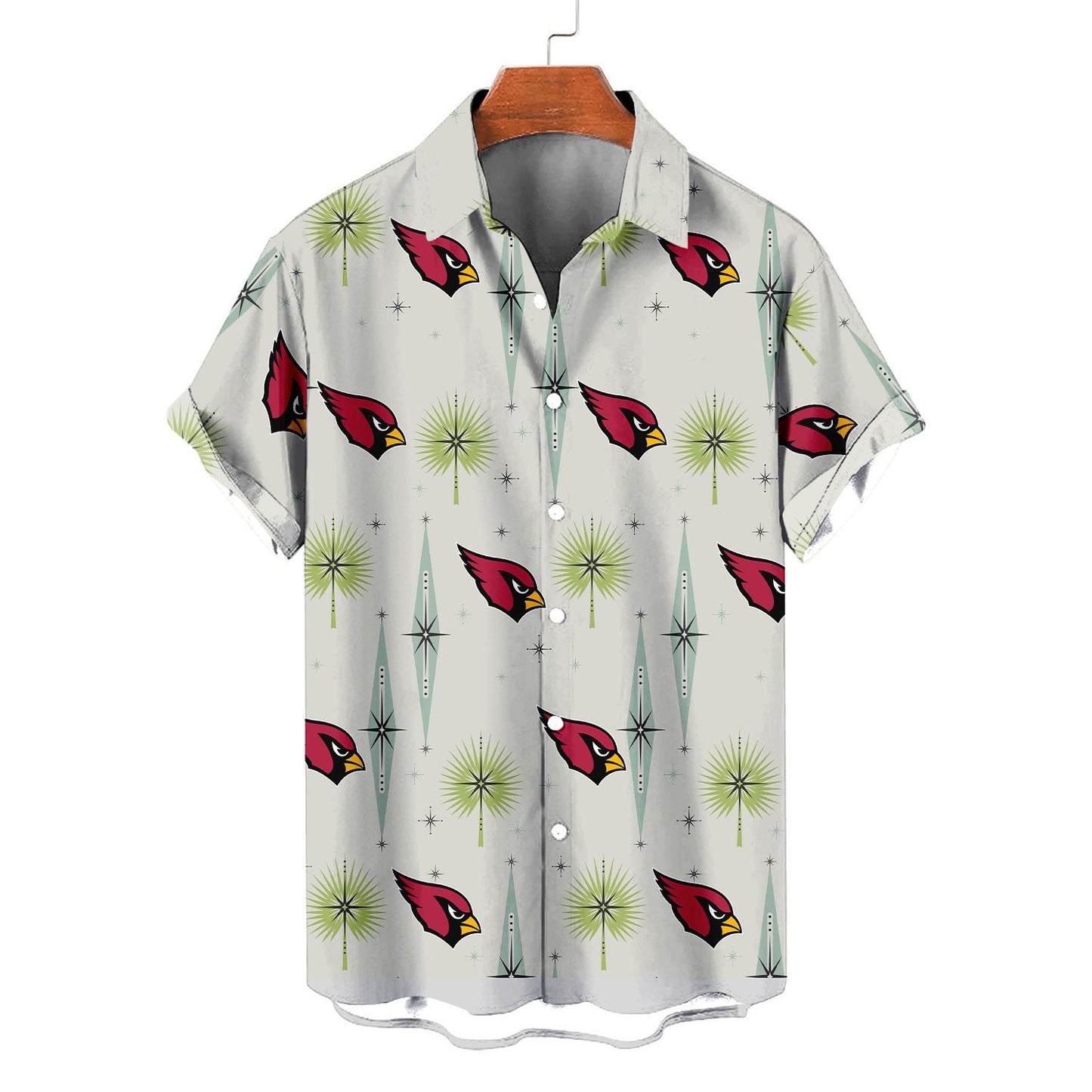 Arizona Cardinals Summer Hawaiian Shirt Logo AZBTHWS000025