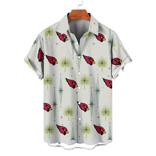 Arizona Cardinals Summer Hawaiian Shirt Logo AZBTHWS000025