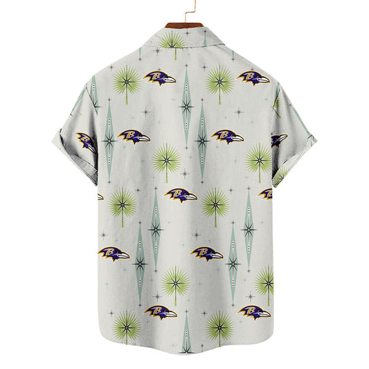 Baltimore Ravens Summer Hawaiian Shirt Logo AZBTHWS000020