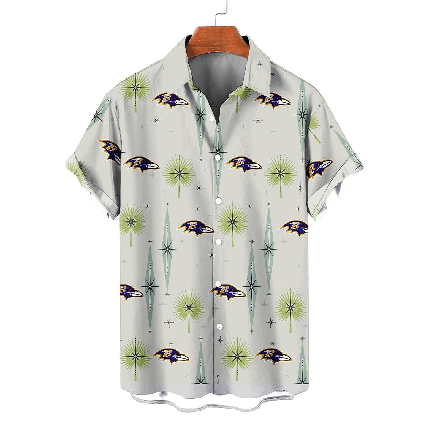 Baltimore Ravens Summer Hawaiian Shirt Logo AZBTHWS000020